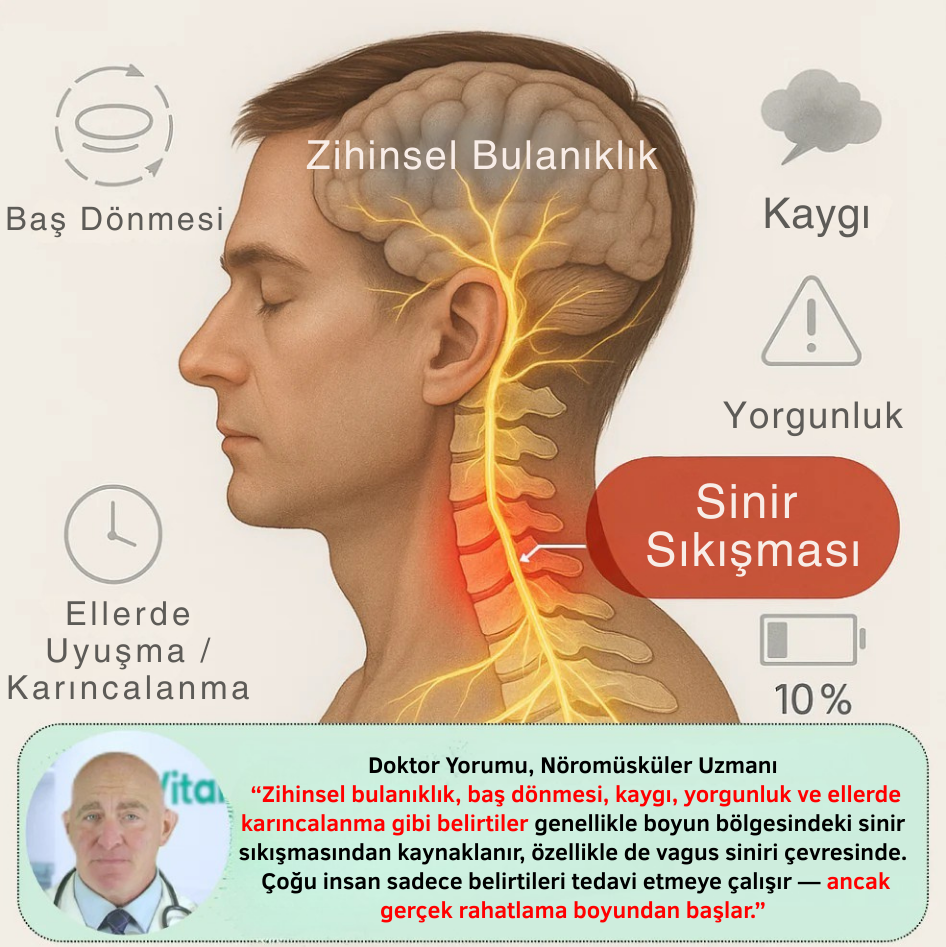 DoktorMedikal™ - Boyun Masaj Aleti 2.0 (Isı + EMS + Boyun Çekme Teknolojisi)