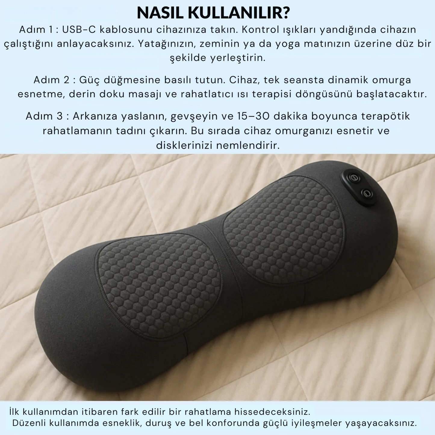 DoktorMedikal™ OrtoFlex Siyatik & Bel Masaj Aleti