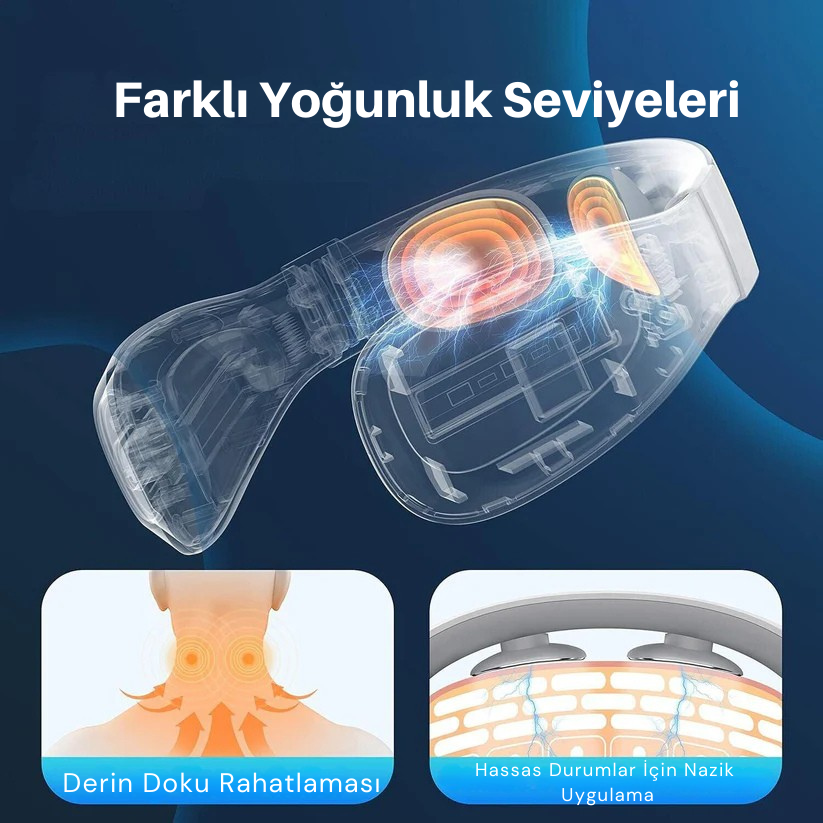 DoktorMedikal™ - Boyun Masaj Aleti 2.0 (Isı + EMS + Boyun Çekme Teknolojisi)
