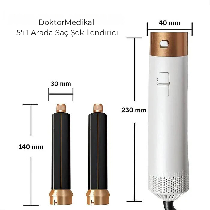 Doktor Medikal 5'i 1 Arada Saç Şekillendirici