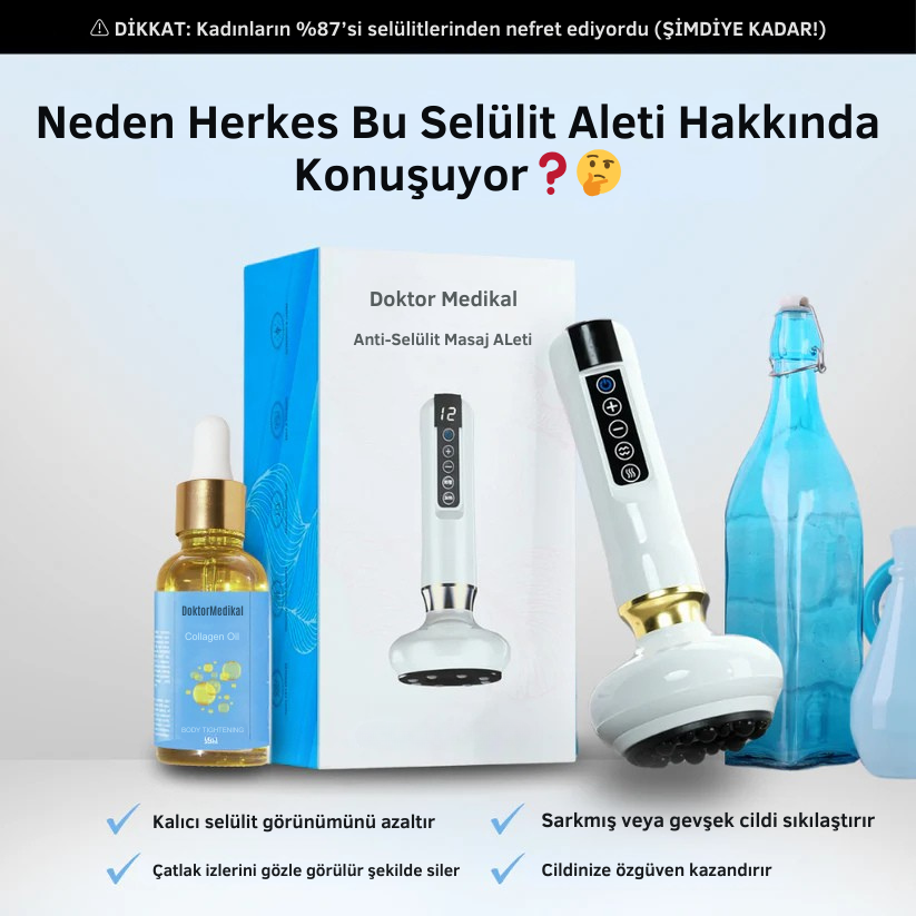 Doktor Medikal™ Selülit Masaj Aleti ( 7 Etkili Derin Dönüşüm Mekanizması )