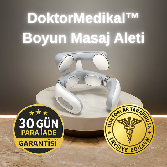 DoktorMedikal™ - Boyun Masaj Aleti 2.0  (Isı + EMS + Boyun Çekme Teknolojisi)