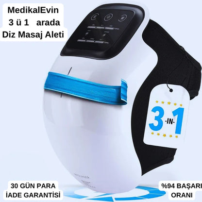 Medikalevin™ 3'ü 1 arada diz terapi cihazı - kablosuz kızılötesi, lazer ve titreşim terapisi